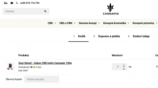 Cannapio slevový kód